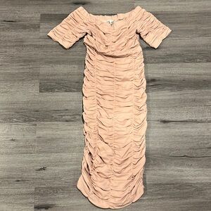 RONNY KOBO Nina Off the Shoulder Sheath Dress